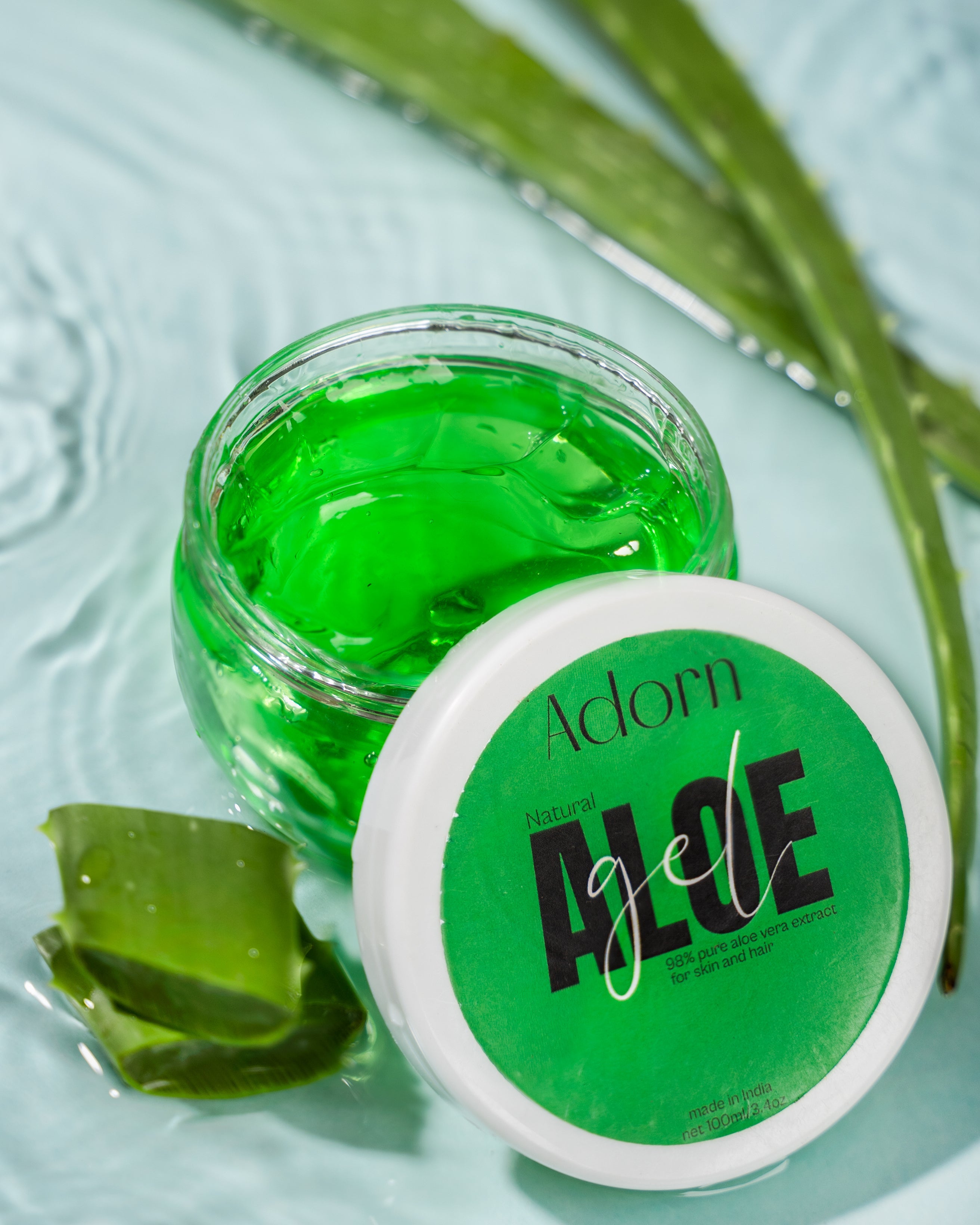 Adorn Pure Aloe Vera Gel For Skin & Hair 100ml